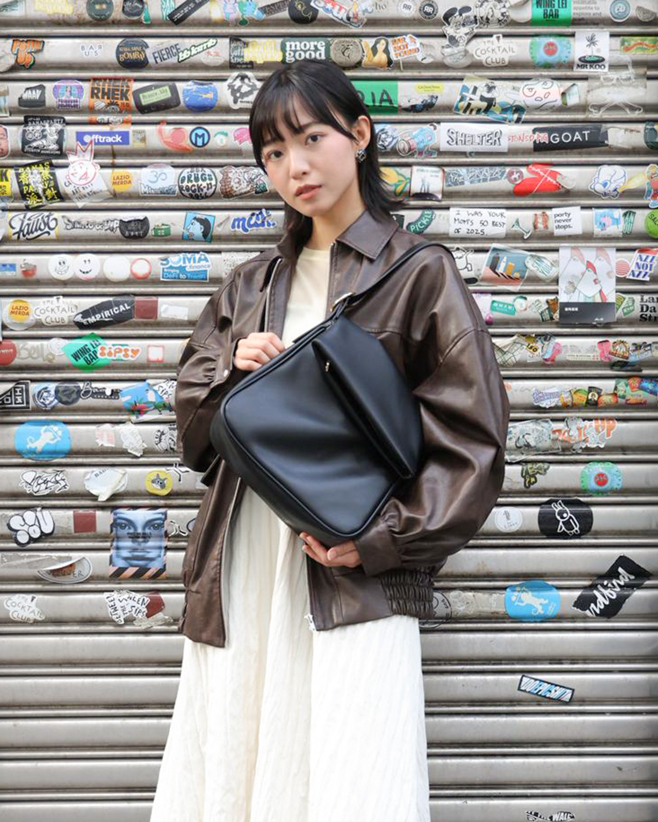 Sally 平板長短帶兩用袋 平板袋, 斜揹, 側揹, 上肩袋 黑色