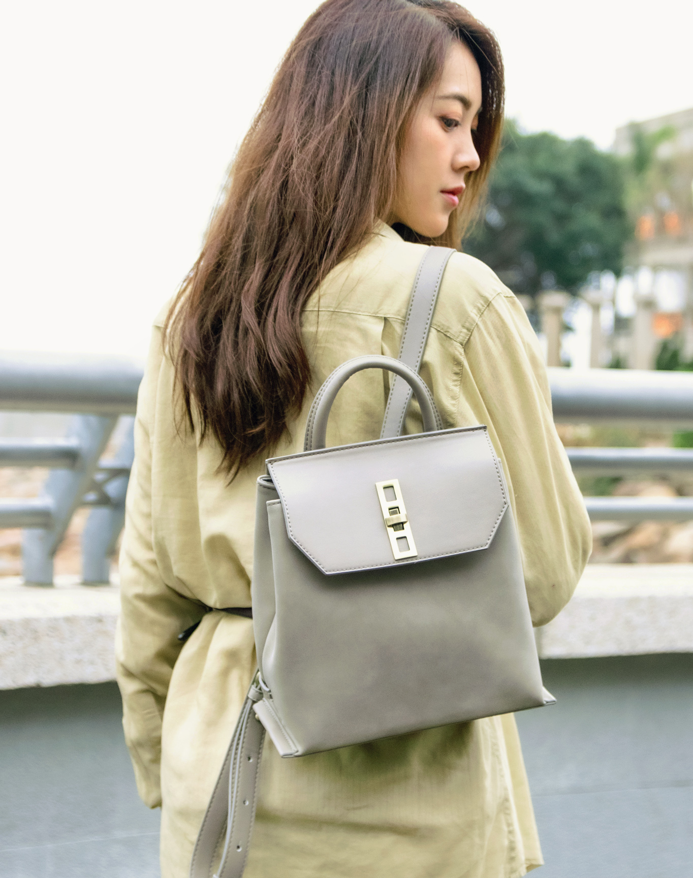 Sanna 迷你背囊 灰泥 